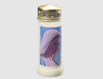 Grablicht Weiß Maria
