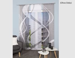 3er - Textilien & - Gardinen TIBANO Schiebevorhang Set - Schiebegardinen Fertiggardinen Digitaldruck