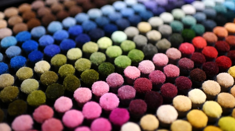 Teppichmuster in vielen verschiedenen Farben